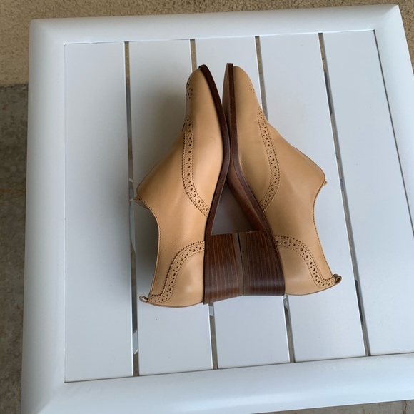 J. Crew Oxford shoes nude leather size 7.5 - Picture 12 of 16